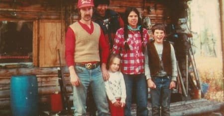 Harte with his family